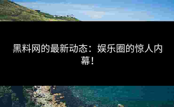 黑料网的最新动态：娱乐圈的惊人内幕！